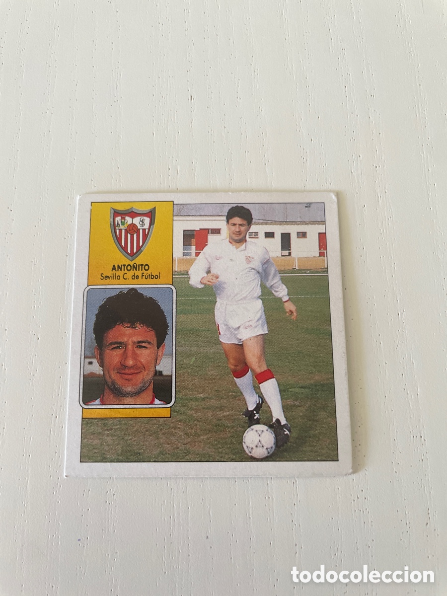 Cromos de f&uacute;tbol: LIGA 92 93 ANTO&Ntilde;ITO Sevilla sin pegar