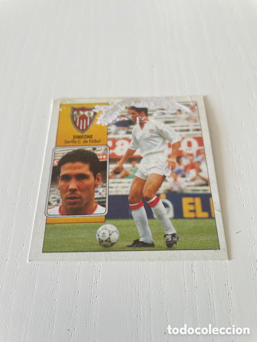 Cromos de f&uacute;tbol: LIGA 92 93 Coloca SIMEONE Sevilla Despegado