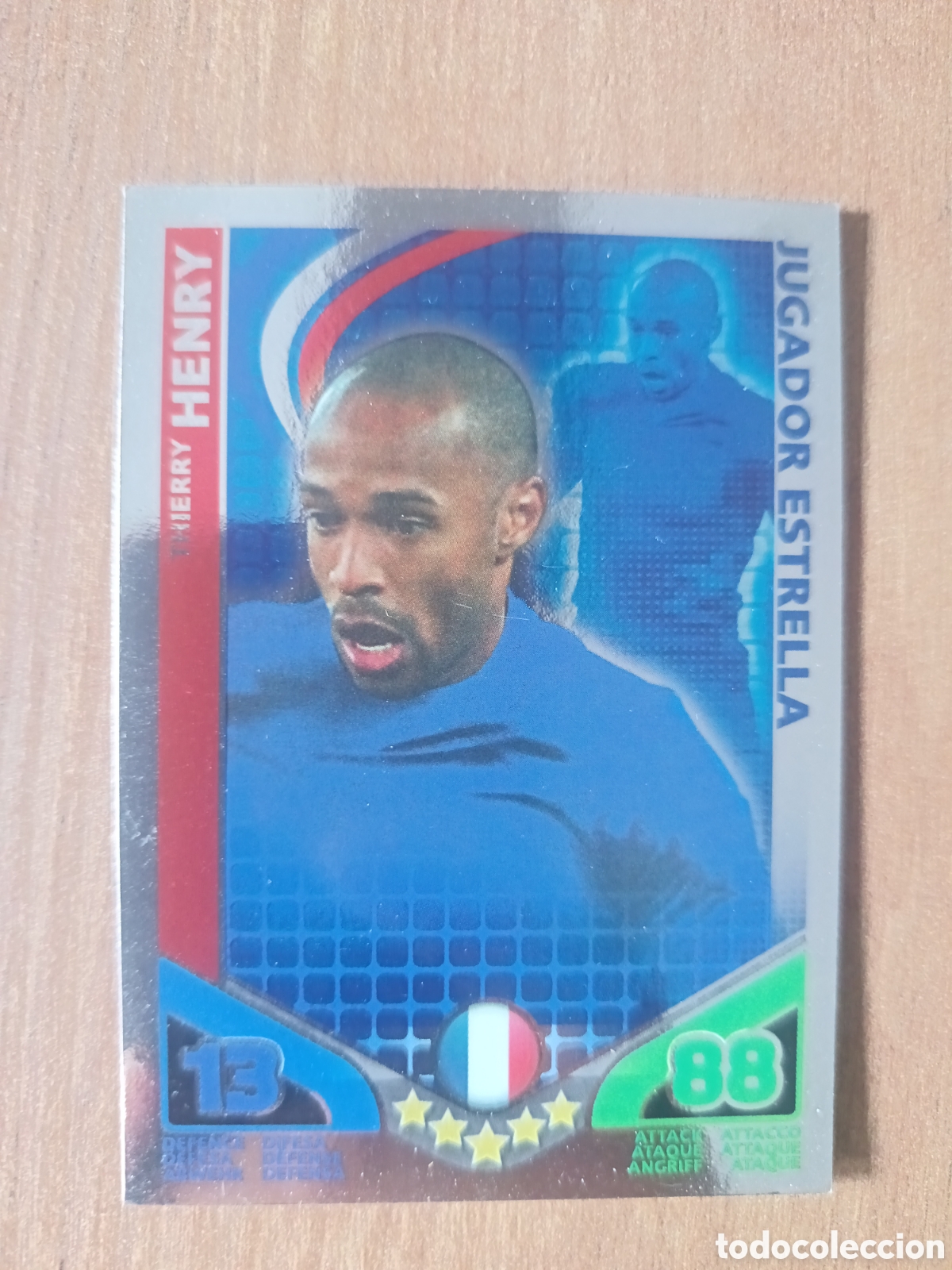 Cromos de f&uacute;tbol: Henry MATCH ATTAX TOPPS MUNDIAL COPA DEL MUNDO WORLD CUP 2010 CARD TARJETA F&Uacute;TBOL