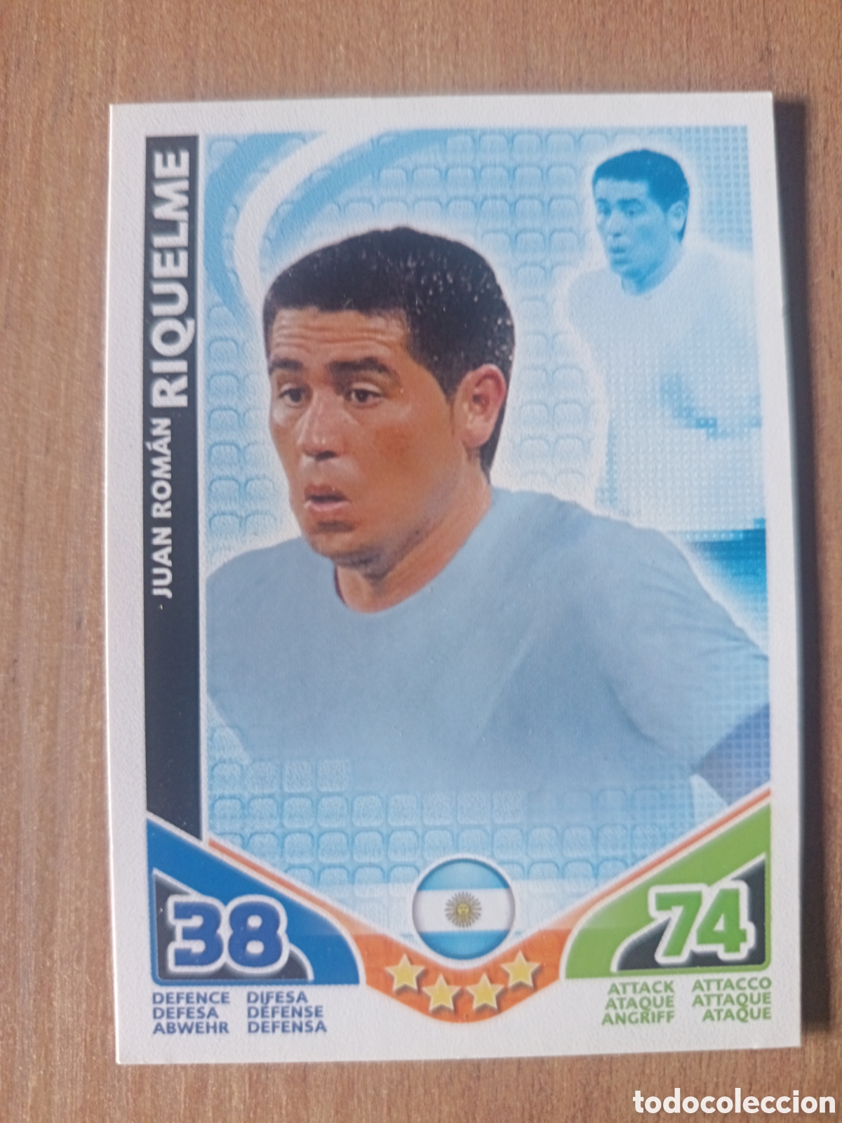Cromos de f&uacute;tbol: Riquelme MATCH ATTAX TOPPS MUNDIAL COPA DEL MUNDO WORLD CUP 2010 CARD TARJETA F&Uacute;TBOL