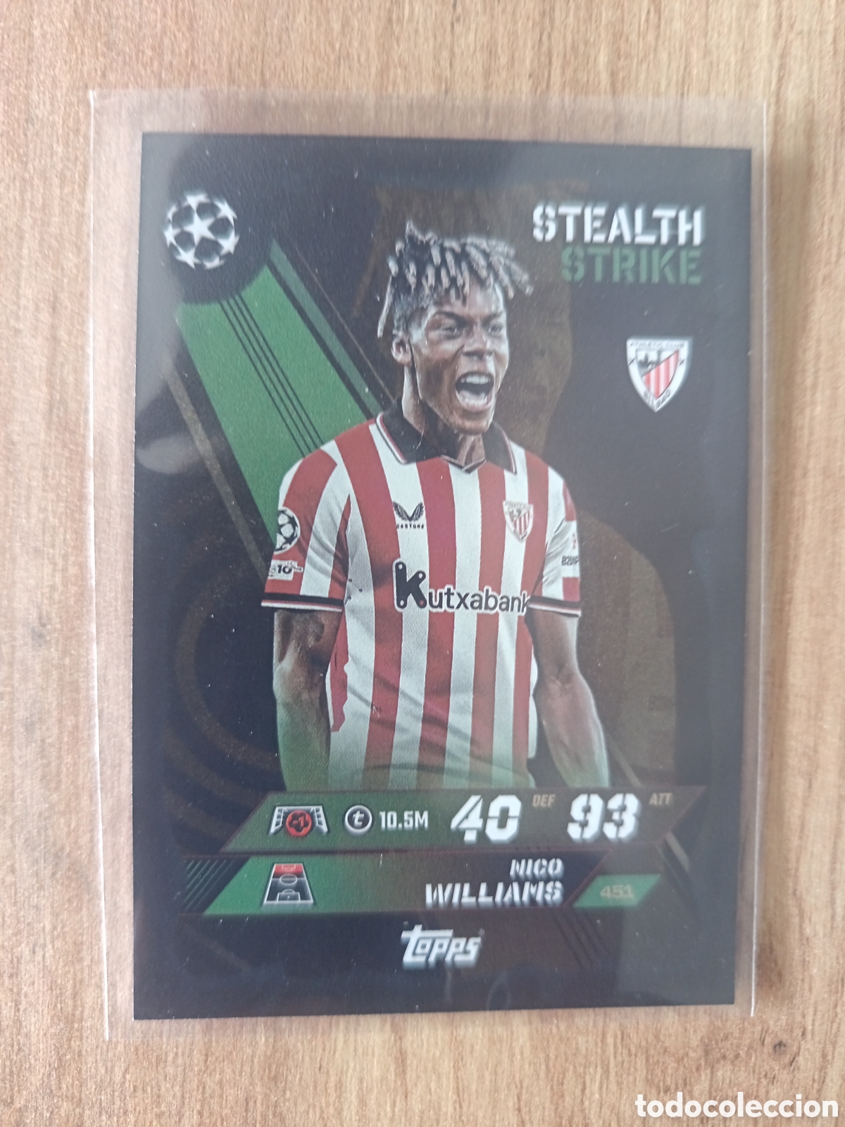 Cromos de f&uacute;tbol: Nico Lamine Yamal 448 Match Attax 25 26 Stealth Strike Barcelona 2025 2026