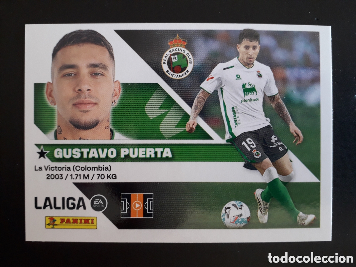 Cromos de f&uacute;tbol: GUSTAVO PUERTA RACING DE SANTANDER N&deg; 12 ED ESTE 2026 2027 26 27 SIN PEGAR PEDIDO M&Iacute;NIMO 3&euro;
