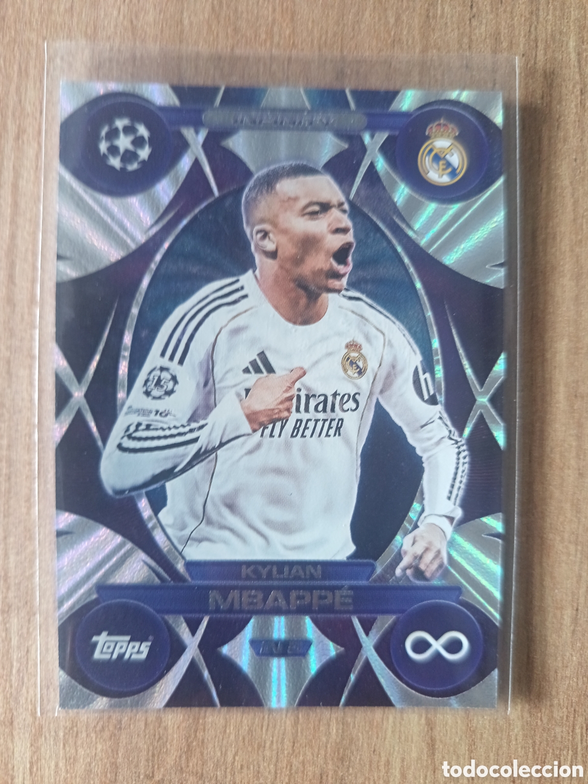 Cromos de f&uacute;tbol: Kylian Mbappe Card Infinity- in 5 Match Attax 2025/2026