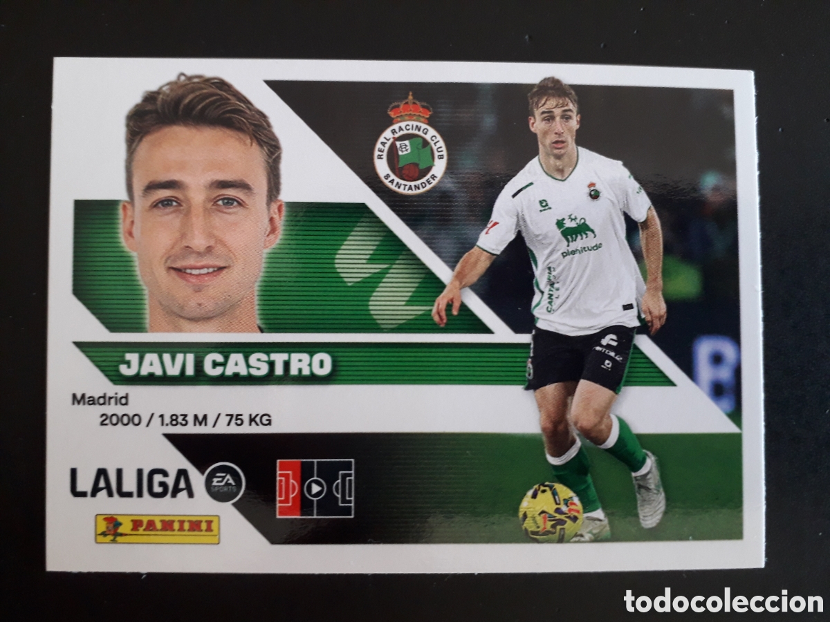 Cromos de f&uacute;tbol: JAVI CASTRO RACING DE SANTANDER N&deg; 8 ED ESTE 2026 2027 26 27 SIN PEGAR PEDIDO M&Iacute;NIMO 3&euro;