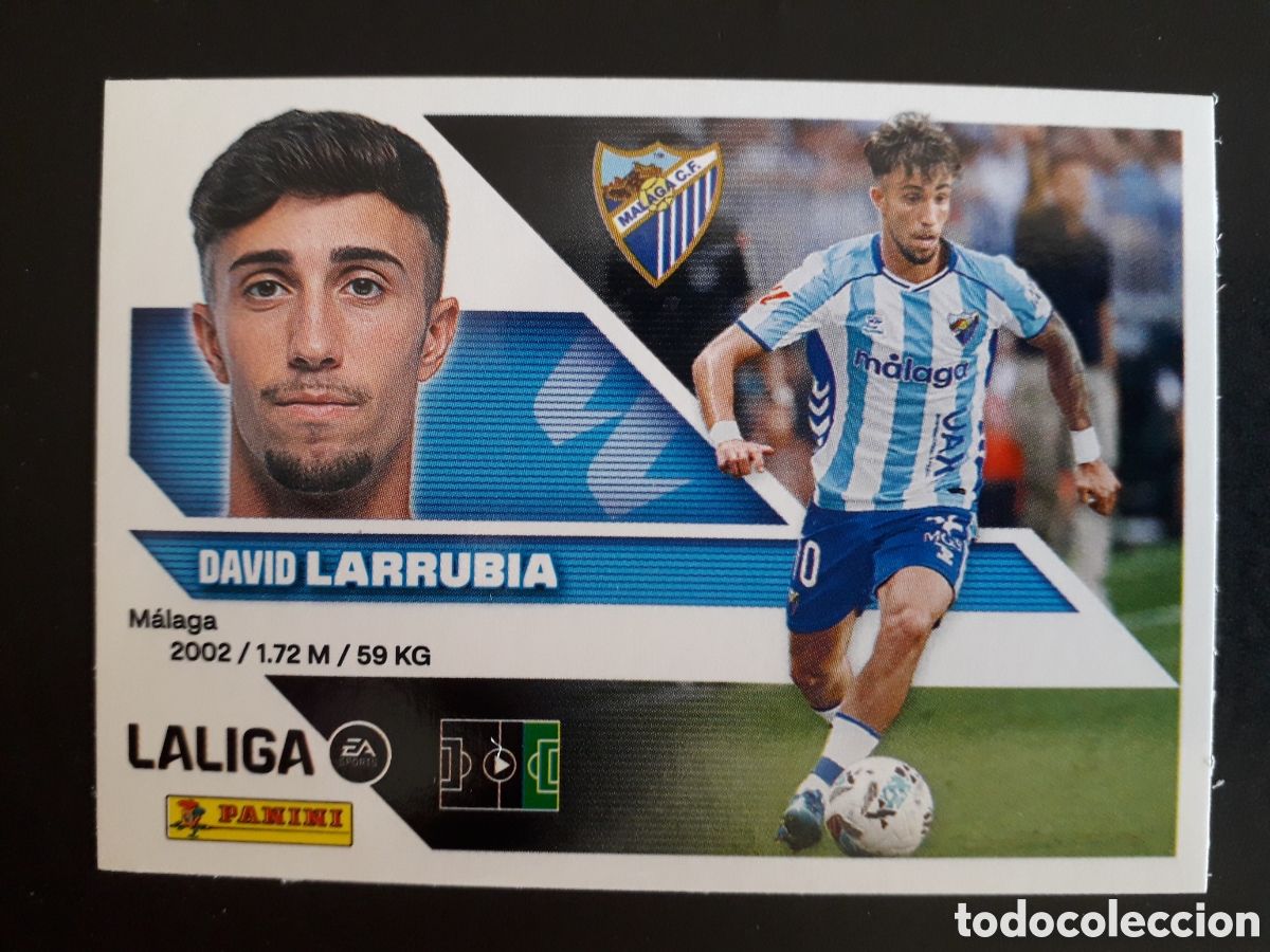 Cromos de f&uacute;tbol: LARRUBIA, M&Aacute;LAGA N&deg; 16 ED ESTE 2026 2027 26 27 SIN PEGAR PEDIDO M&Iacute;NIMO 3&euro;