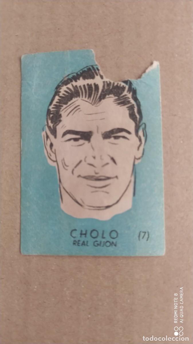 Fu&szlig;ball-Sticker: SPORTING DE GIJON 7 CHOLO - DINAMICO 1951 1952 -51 52 - CHOCOLATES EL LINCE Y MADAM , F