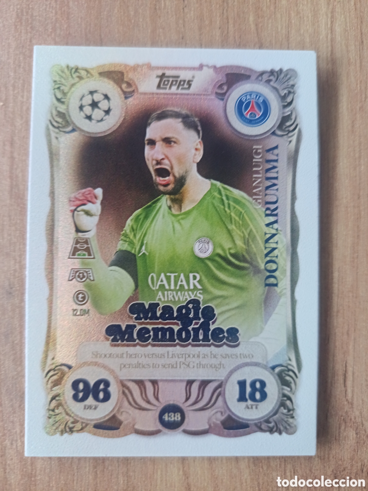 Fu&szlig;ball-Sticker: 438 Donnarumma TOPPS MATCH ATTAX 2025-26 25-26 UEFA MAGIE MEMORIES