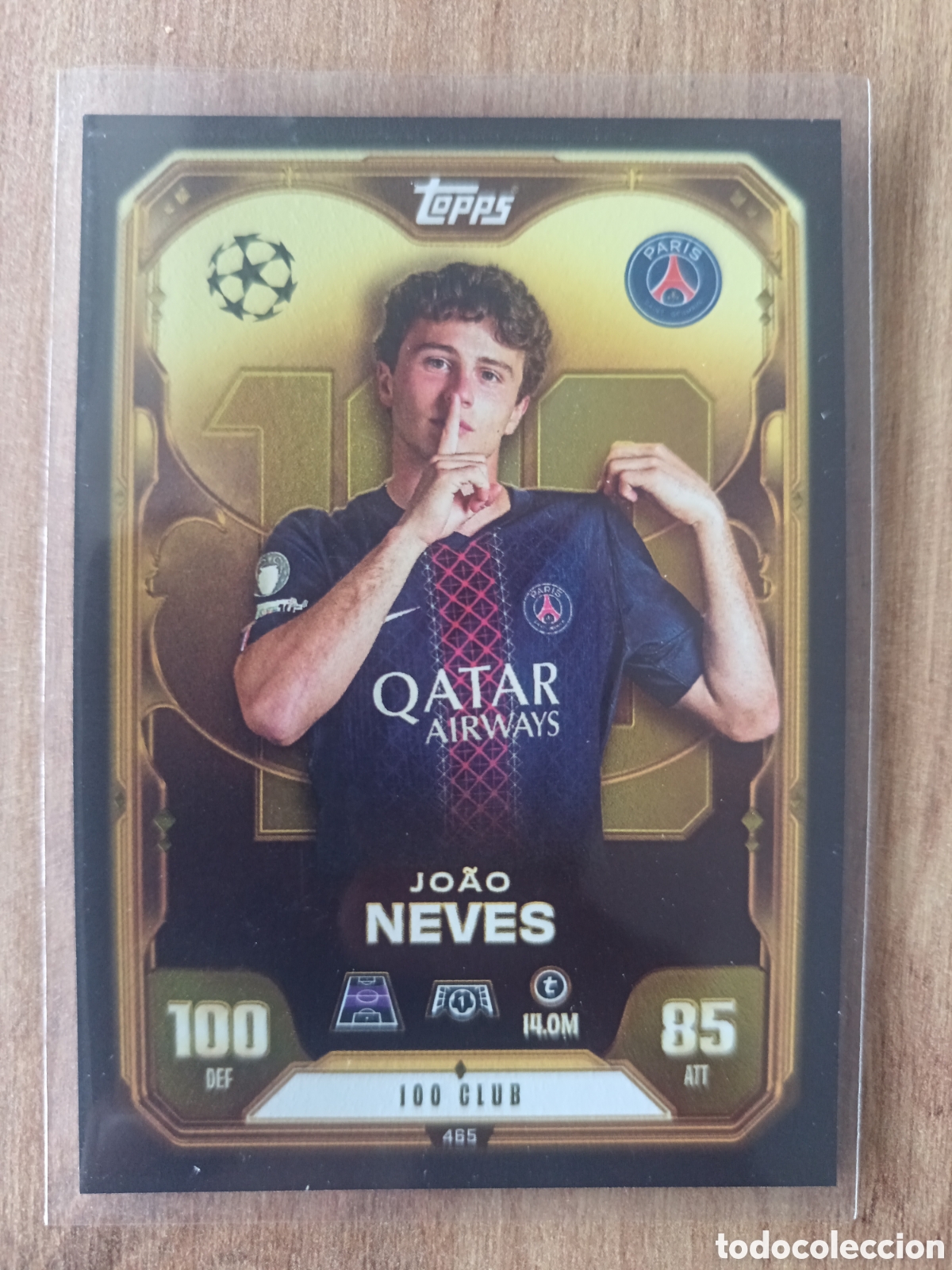 Cromos de f&uacute;tbol: 465 JOAO NEVES CLUB TOPPS MATCH ATTAX CHAMPIONS LEAGUE 2025 2026 25 26