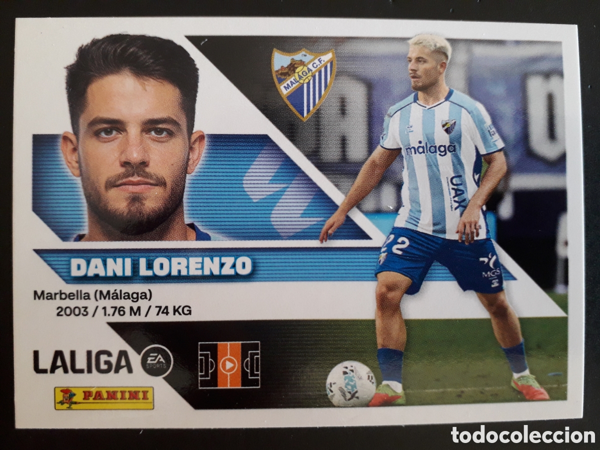 Cromos de f&uacute;tbol: DANI LORENZO M&Aacute;LAGA N&deg; 12 ED ESTE 2026 2027 26 27 SIN PEGAR PEDIDO M&Iacute;NIMO 3&euro;