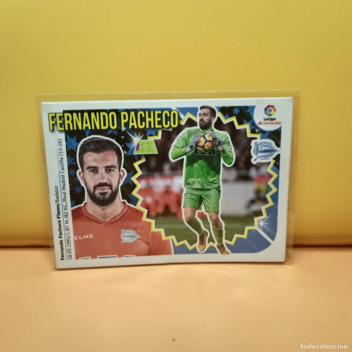 Cromos de f&uacute;tbol: EDICIONES ESTE 2018 2019 18 19 DEPORTIVO ALAV&Eacute;S FERNANDO PACHECO 1