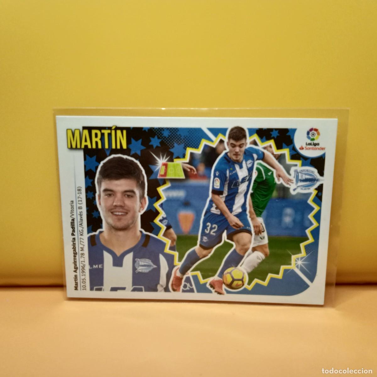 Figurine di Calcio: EDICIONES ESTE 2018 2019 18 19 DEPORTIVO ALAV&Eacute;S MART&Iacute;N 3A 3 A