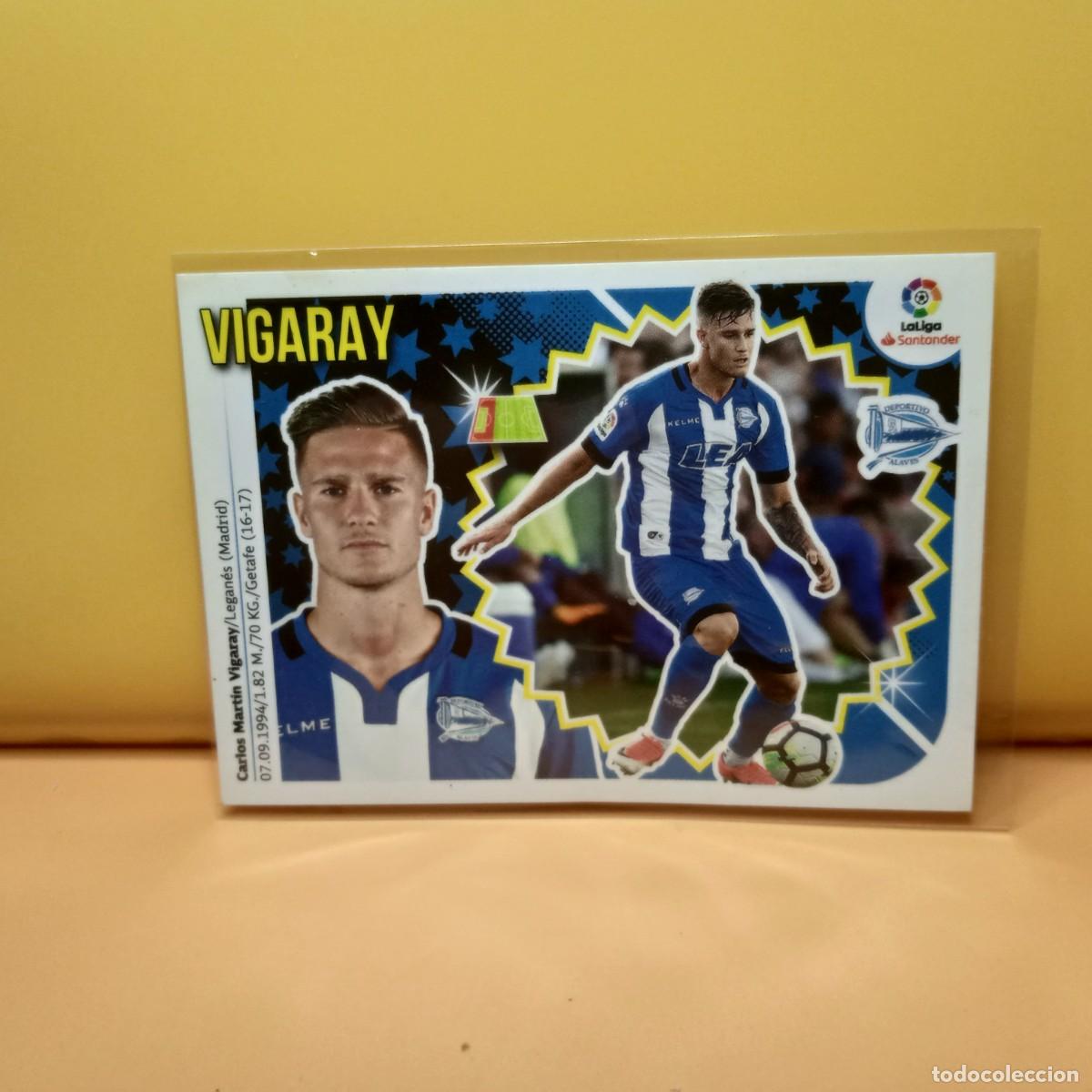 Fu&szlig;ball-Sticker: EDICIONES ESTE 2018 2019 18 19 DEPORTIVO ALAV&Eacute;S VIGARAY 3B 3 B