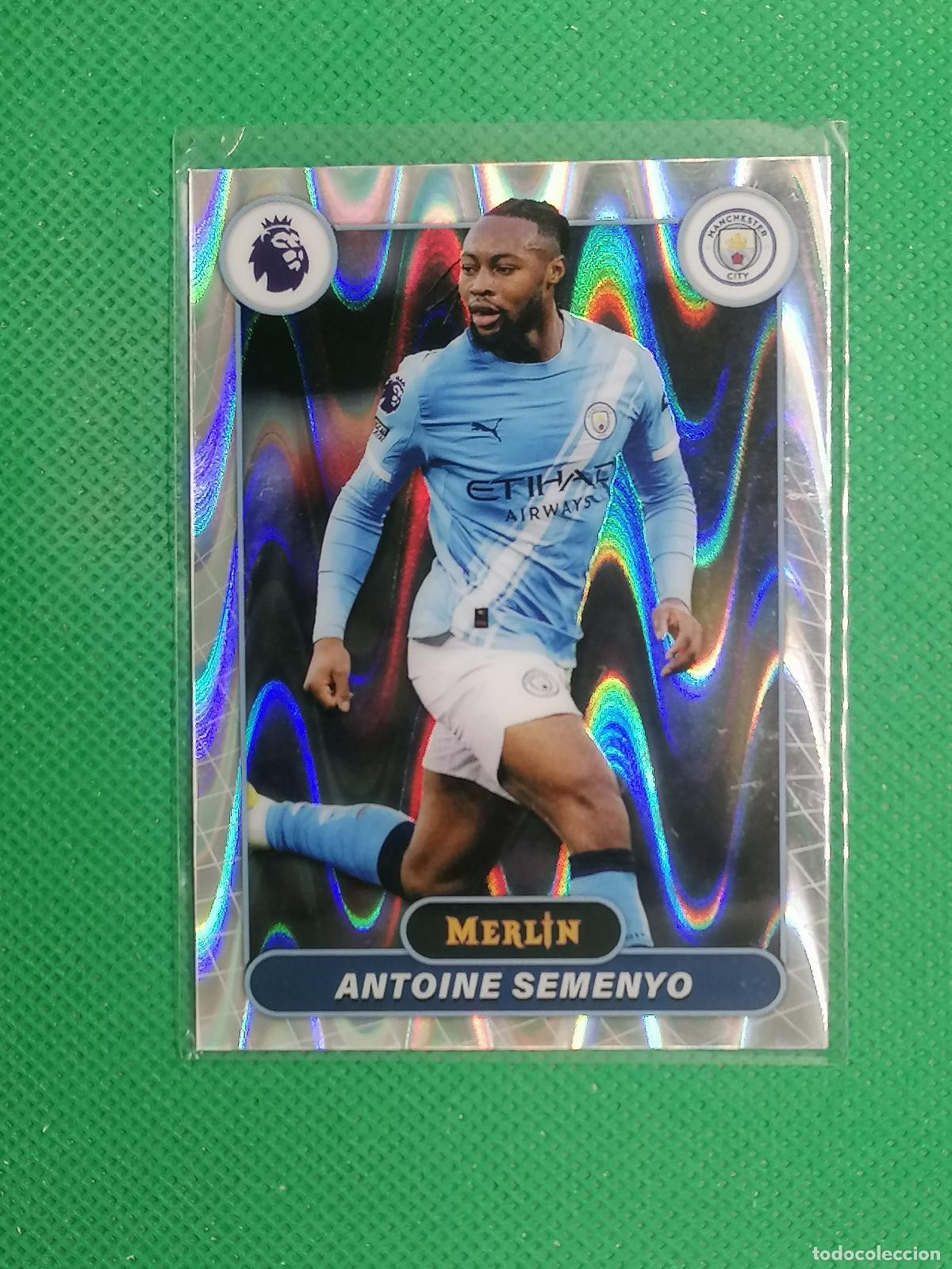 Fu&szlig;ball-Sticker: 129 ANTOINE SEMENYO MANCHESTER CITY RAYWAVE ⚽ TOPPS MERLIN CHROME PREMIER 25 26 2025 2026 ⚽