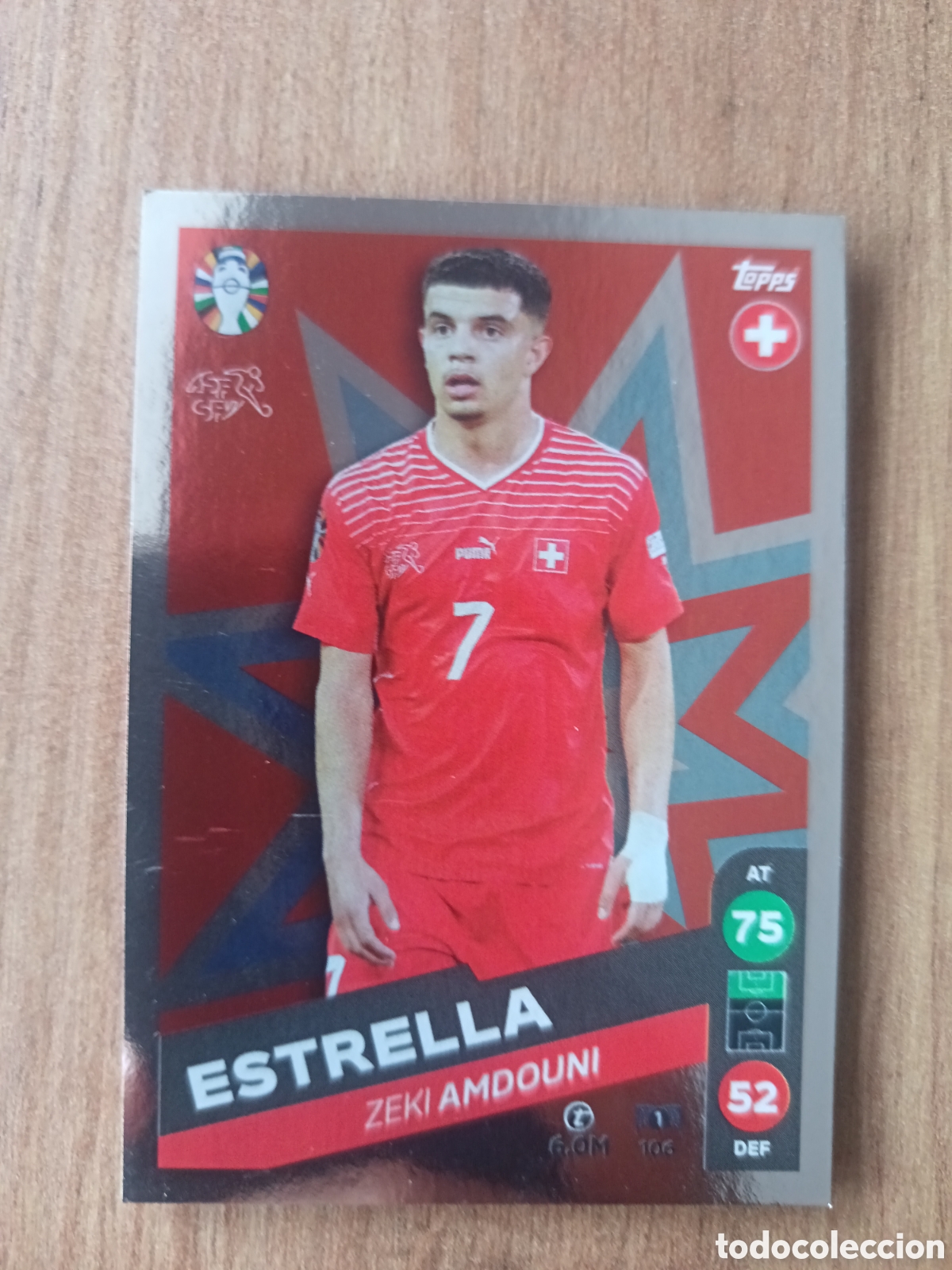 Fu&szlig;ball-Sticker: 106 Zeki Amdouni TOPPS Match Attax LIDL UEFA EURO 2024