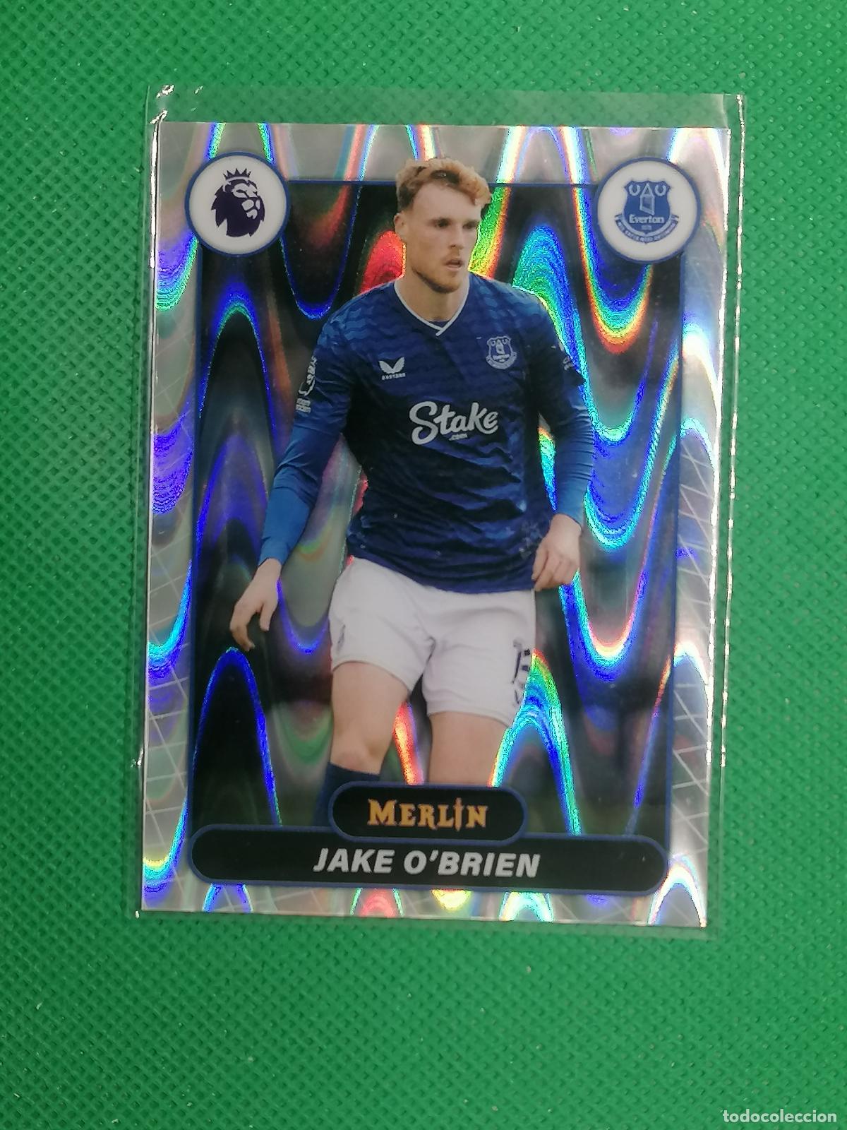 Fu&szlig;ball-Sticker: 87 JAKE O&acute;BRIEN EVERTON RAYWAVE ⚽ TOPPS MERLIN CHROME PREMIER 25 26 2025 2026 ⚽