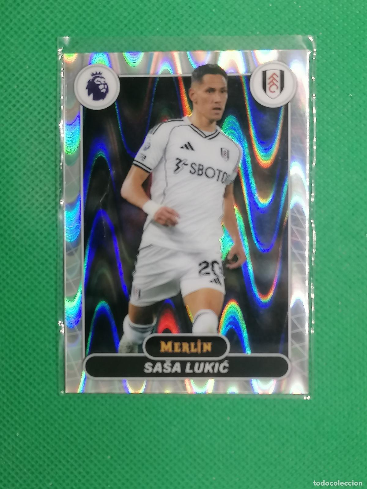 Cromos de f&uacute;tbol: 100 SASA LUKIC FULHAM RAYWAVE ⚽ TOPPS MERLIN CHROME PREMIER 25 26 2025 2026 ⚽