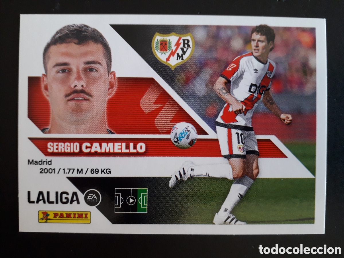 Cromos de f&uacute;tbol: CAMELLO RAYO VALLECANO N&deg; 19 ED ESTE 2026 2027 26 27 SIN PEGAR PEDIDO M&Iacute;NIMO 3&euro;