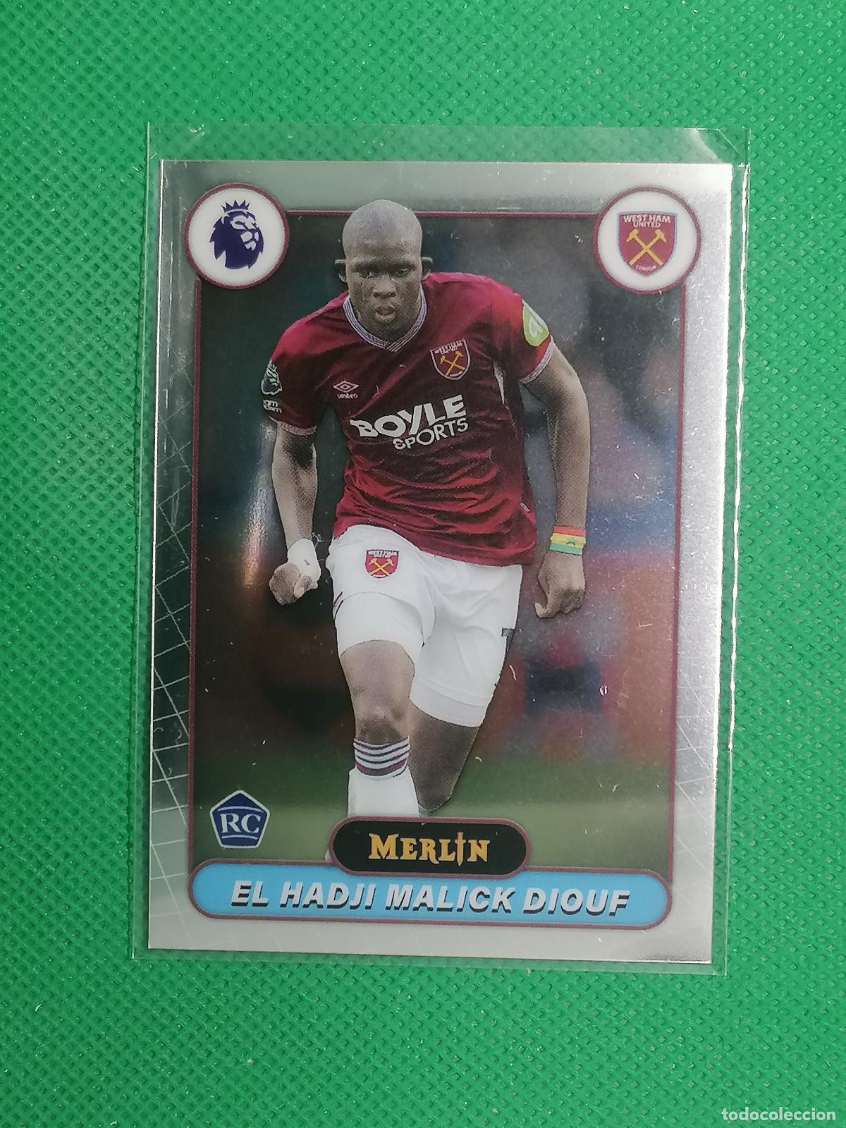 Cromos de f&uacute;tbol: 181 EL HADJI MALICK DIOUF WEST HAM ROOKIE RAYWAVE ⚽ TOPPS MERLIN CHROME PREMIER 25 26 2025 2026 ⚽