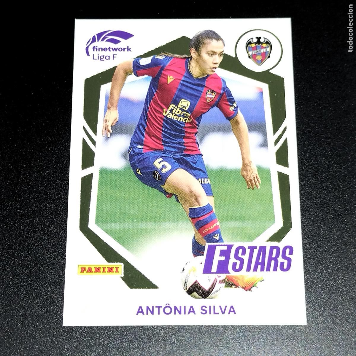 Cromos de f&uacute;tbol: N&ordm; 329 ANTONIA SILVA STARS LEVANTE UD CROMOS FINETWORK LIGA F FEMENINA PANINI 2022 2023 22 23