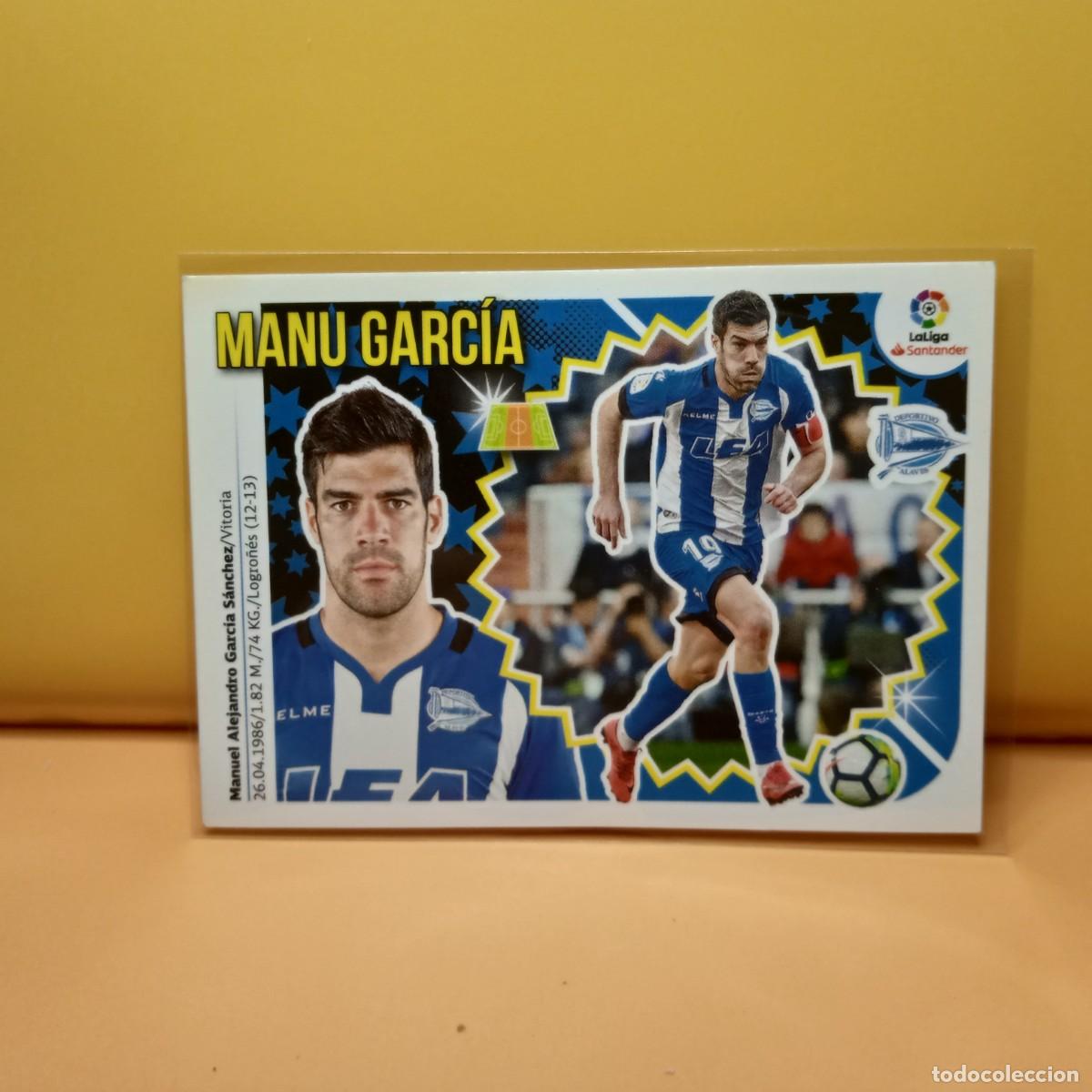 Cromos de f&uacute;tbol: EDICIONES ESTE 2018 2019 18 19 DEPORTIVO ALAV&Eacute;S MANU GARC&Iacute;A 8