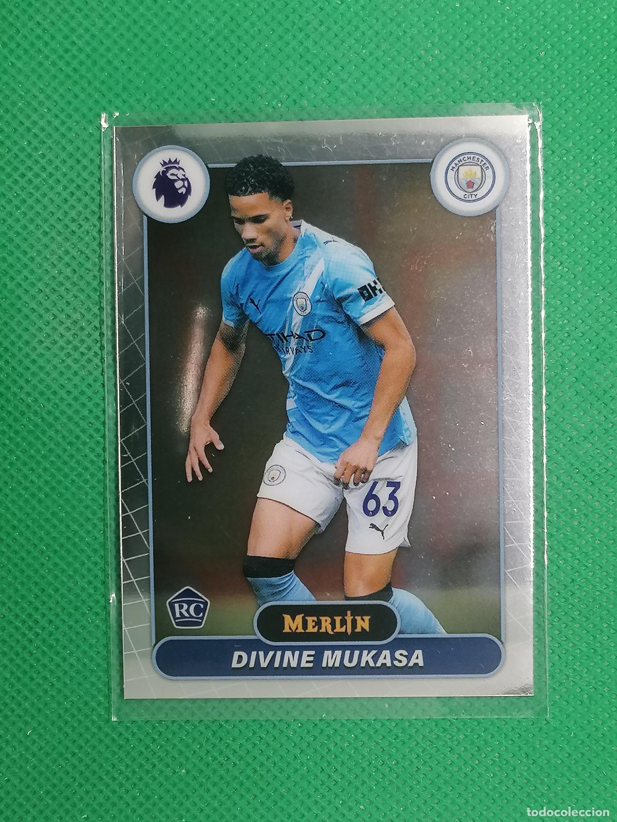 Cromos de f&uacute;tbol: 126 DIVINE MUKASA MANCHESTER CITY ROOKIE RAYWAVE ⚽ TOPPS MERLIN CHROME PREMIER 25 26 2025 2026 ⚽