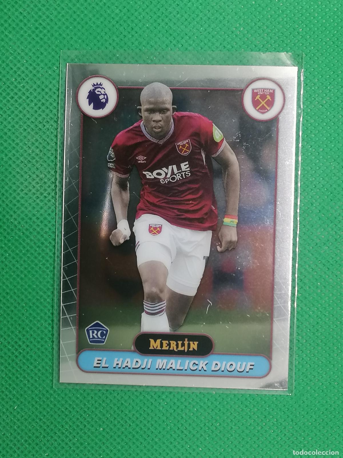 Cromos de f&uacute;tbol: 181 EL HADJI MALICK DIOUF WEST HAM ROOKIE RAYWAVE ⚽ TOPPS MERLIN CHROME PREMIER 25 26 2025 2026 ⚽