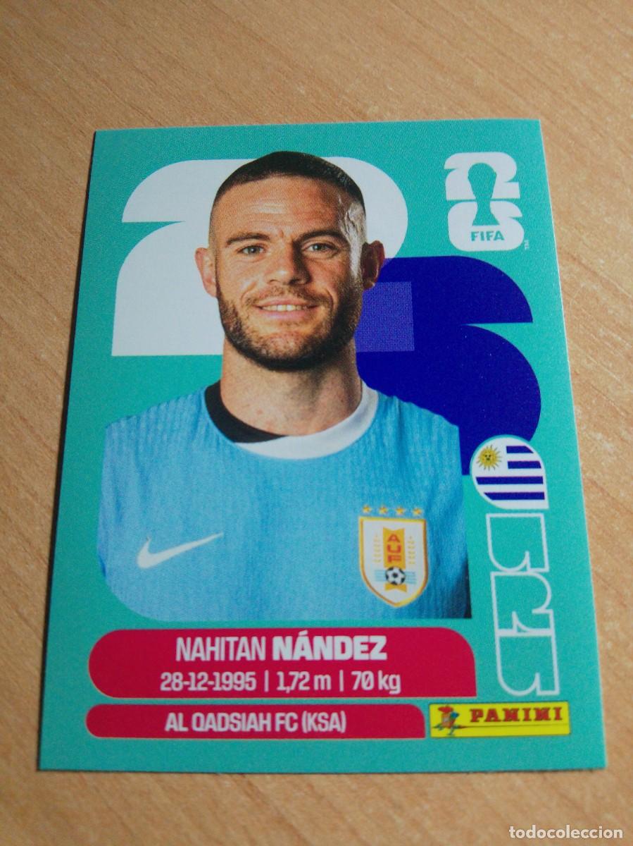 Cromos de f&uacute;tbol: URU 9 NAHITAN NANDEZ URUGUAY MUNDIAL FIFA WORLD CUP 2026 26 PANINI STICKERS NUEVO
