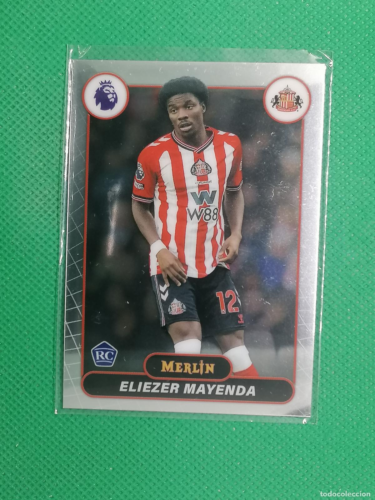 Cromos de f&uacute;tbol: 162 ELIEZER MAYENDA SUNDERLAND ROOKIE RAYWAVE ⚽ TOPPS MERLIN CHROME PREMIER 25 26 2025 2026 ⚽