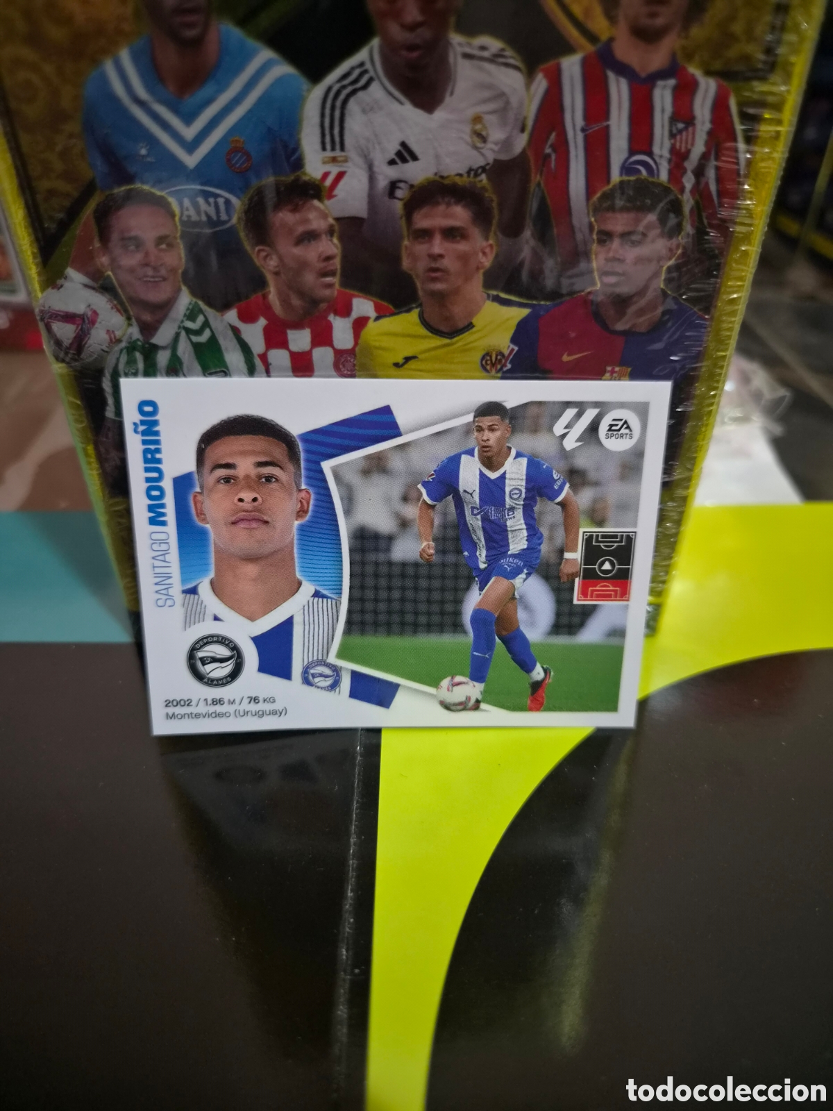 Cromos de f&uacute;tbol: N&deg;9Bis Alaves Mouri&ntilde;o Liga Este 24/25