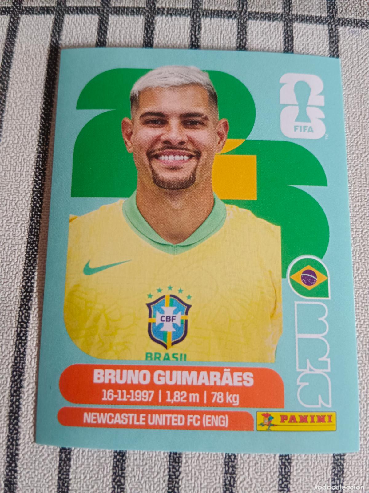 Cromos de f&uacute;tbol: MUNDIAL 2026 ESTADOS UNIDOS USA MEXICO MEJICO CANADA BRA 11 BRA11 BRUNO GUIMARAES BRASIL FIFA WORLD