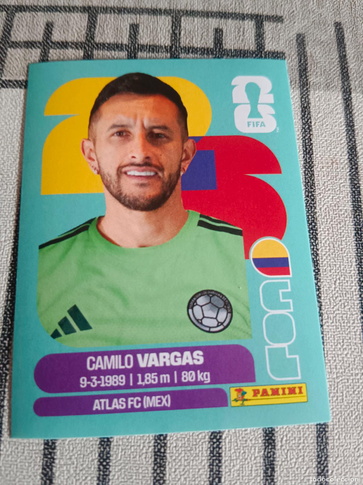 Cromos de f&uacute;tbol: MUNDIAL 2026 ESTADOS UNIDOS USA MEXICO MEJICO CANADA COL 2 COL2 VARGAS COLOMBIA FIFA