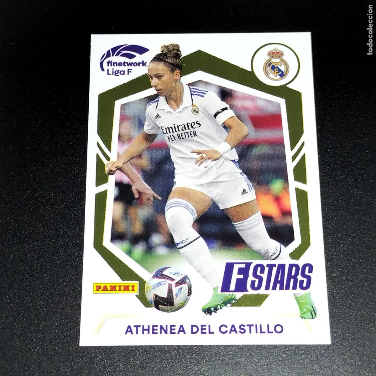 Cromos de f&uacute;tbol: N&ordm; 330 ATHENEA DEL CASTILLO STARS REAL MADRID CROMO FINETWORK LIGA F FEMENINA PANINI 2022 2023 22 23