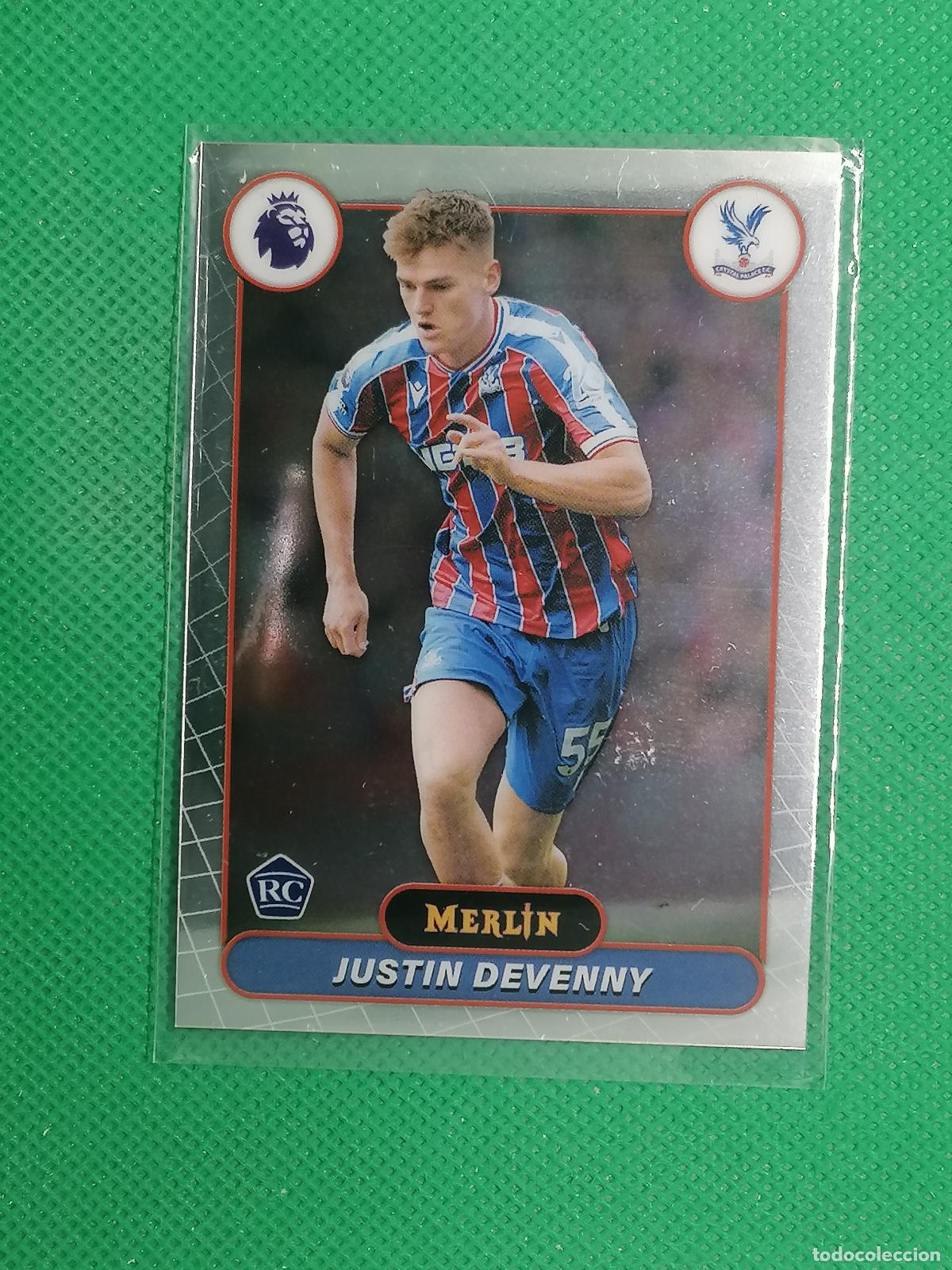 Cromos de f&uacute;tbol: 73 JUSTIN DEVENNY CRYSTAL PALACE ROOKIE RAYWAVE ⚽ TOPPS MERLIN CHROME PREMIER 25 26 2025 2026 ⚽