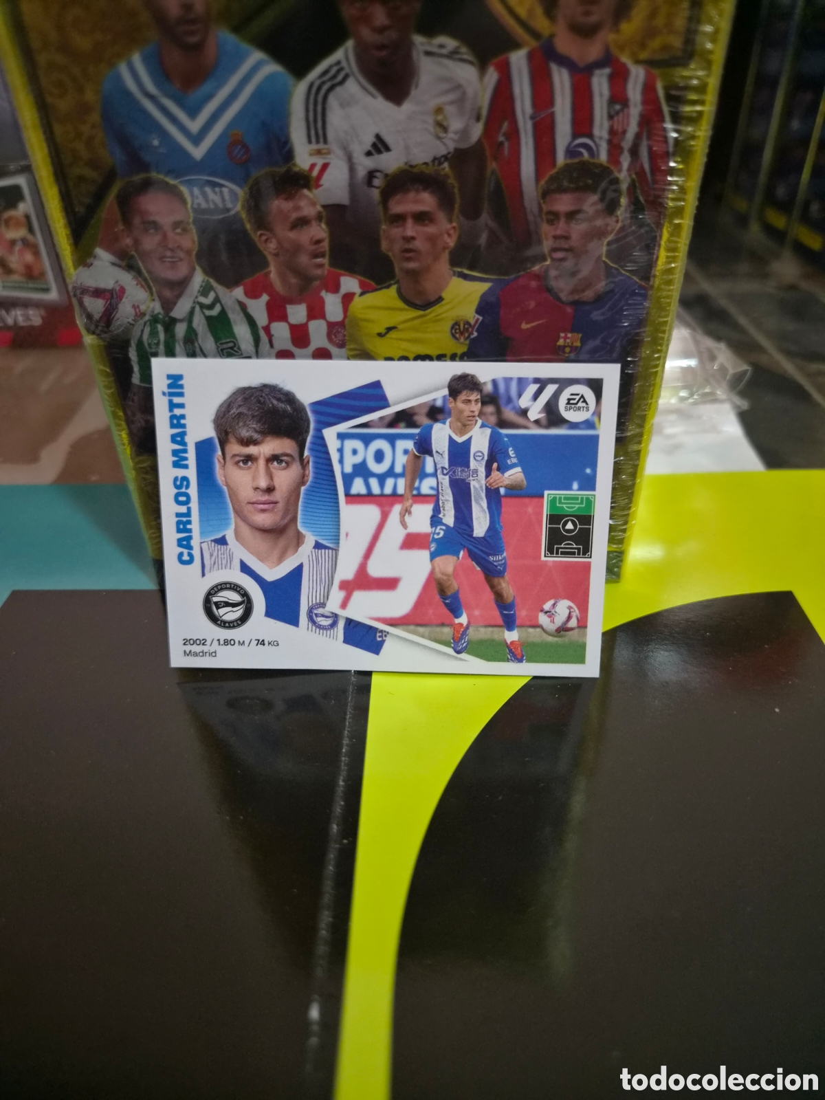 Cromos de f&uacute;tbol: N&deg;16Bis Alaves Carlos Mart&iacute;n Liga Este 24/25