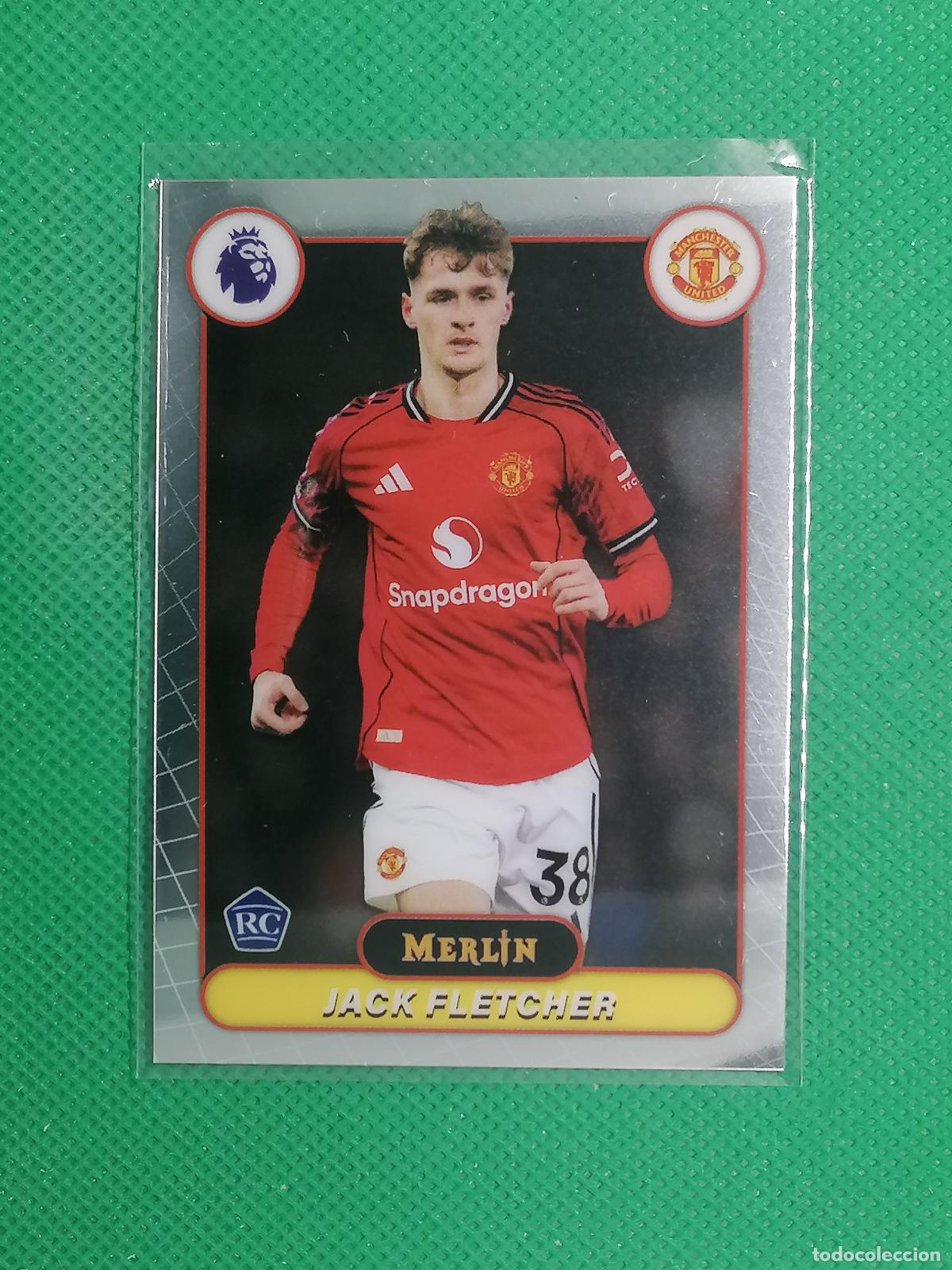 Cromos de f&uacute;tbol: 140 JACK FLETCHER MANCHESTER UNITED ROOKIE RAYWAVE ⚽ TOPPS MERLIN CHROME PREMIER 25 26 2025 2026 ⚽