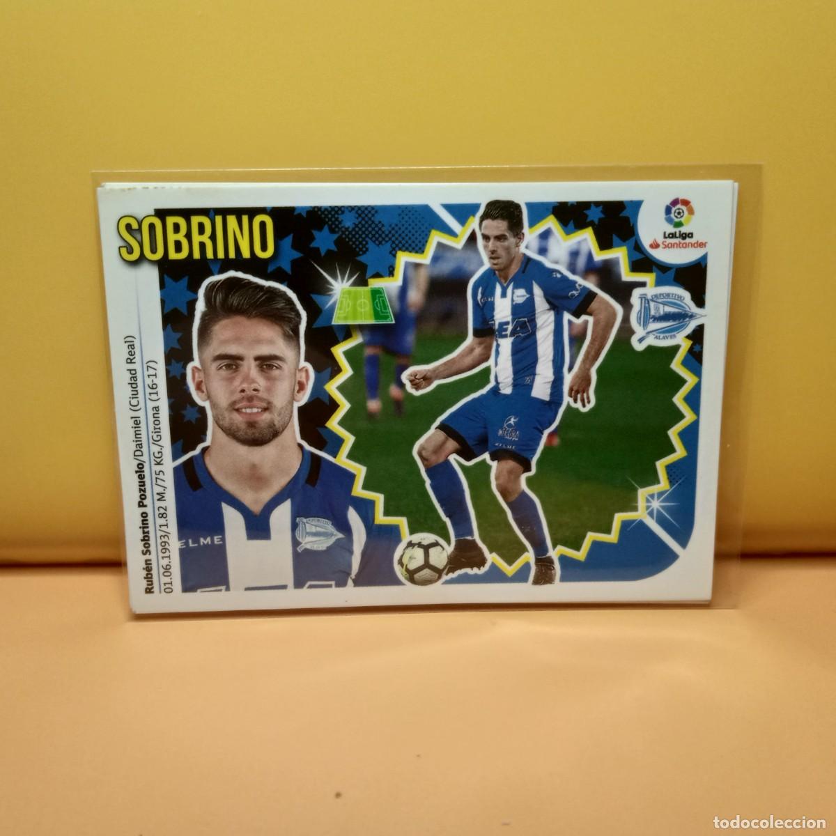 Cromos de f&uacute;tbol: EDICIONES ESTE 2018 2019 18 19 DEPORTIVO ALAV&Eacute;S SOBRINO 15A 15 A