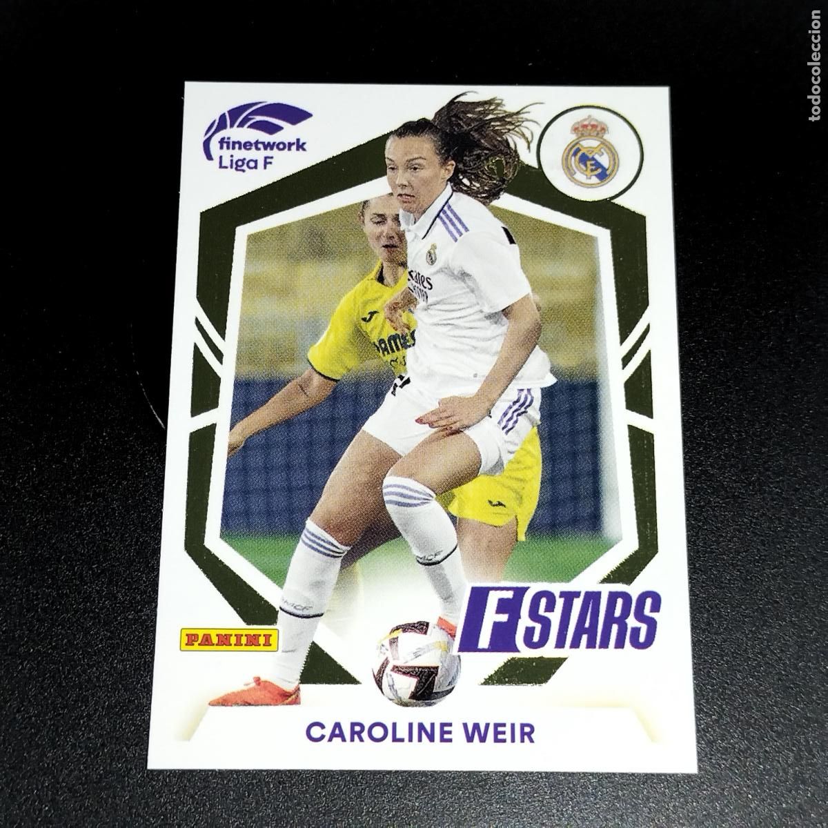 Cromos de f&uacute;tbol: N&ordm; 331 CAROLINE WEIR STARS REAL MADRID CROMO FINETWORK LIGA F FEMENINA PANINI 2022 2023 22 23