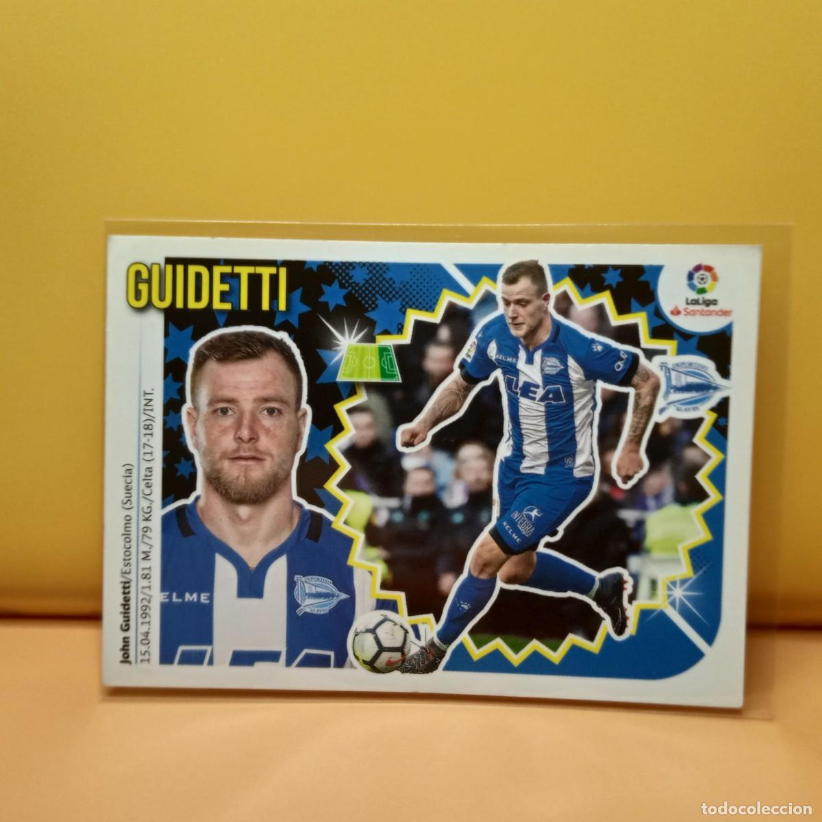 Cromos de f&uacute;tbol: EDICIONES ESTE 2018 2019 18 19 DEPORTIVO ALAV&Eacute;S GUIDETTI 16
