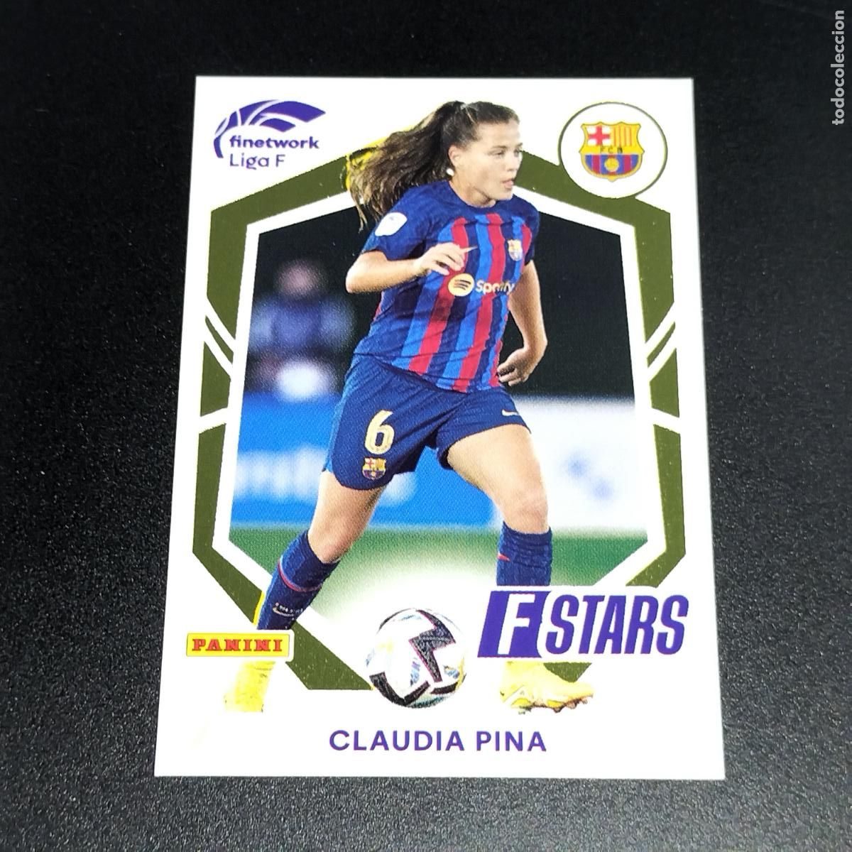 Cromos de f&uacute;tbol: N&ordm; 332 CLAUDIA PINA FC BARCELONA CROMO FINETWORK LIGA F FEMENINA PANINI 2022 2023 22 23