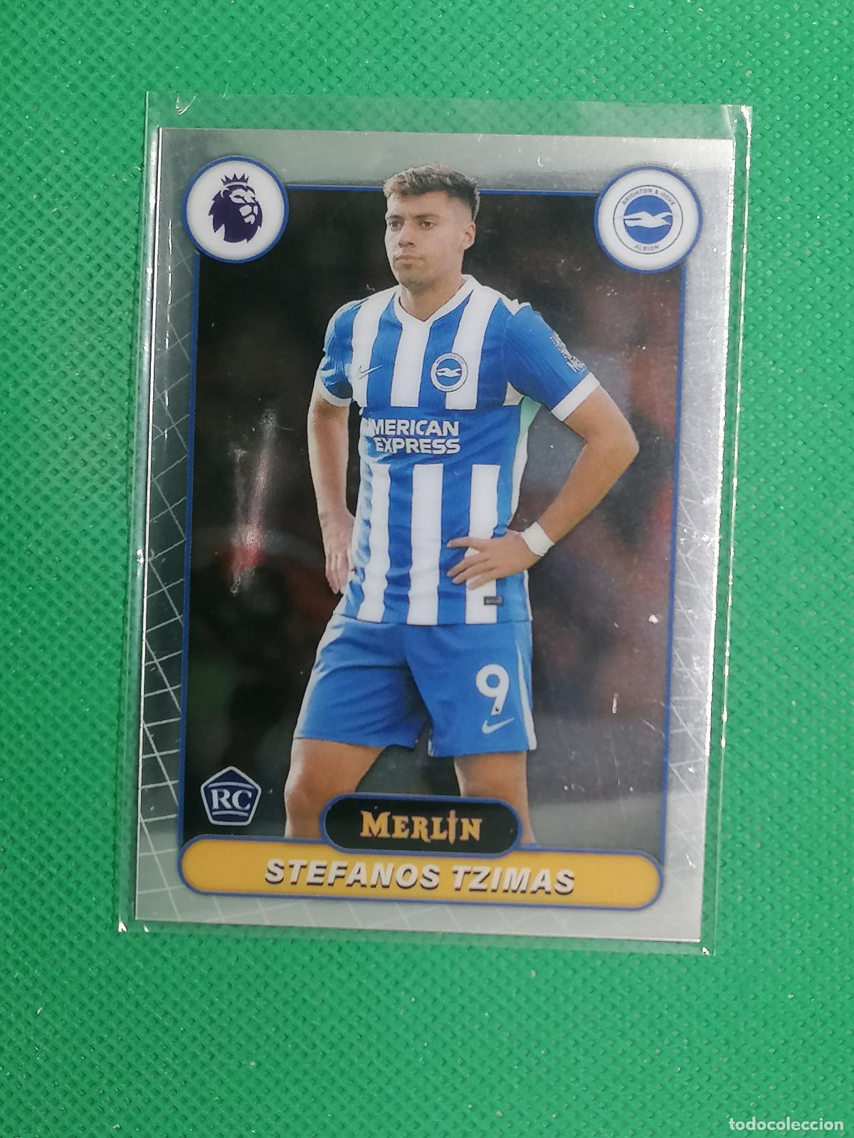 Cromos de f&uacute;tbol: 50 STEFANOS TZIMAS BRIGHTON ALBION ROOKIE RAYWAVE ⚽ TOPPS MERLIN CHROME PREMIER 25 26 2025 2026 ⚽