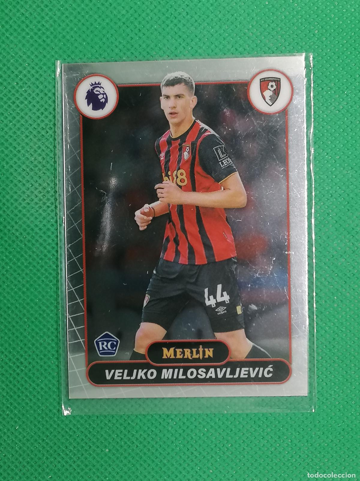Cromos de f&uacute;tbol: 9 VELJKO MILOSAVLJEVIC BOURNEMOUTH ROOKIE RAYWAVE ⚽ TOPPS MERLIN CHROME PREMIER 25 26 2025 2026 ⚽