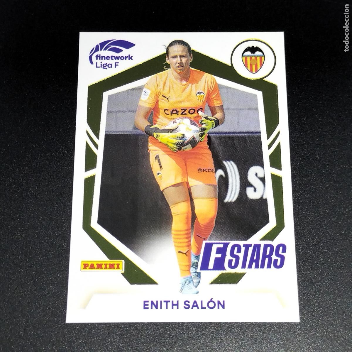 Figurine di Calcio: N&ordm; 333 ENITH SALON STARS VALENCIA CROMOS FINETWORK LIGA F FEMENINA PANINI 2022 2023 22 23