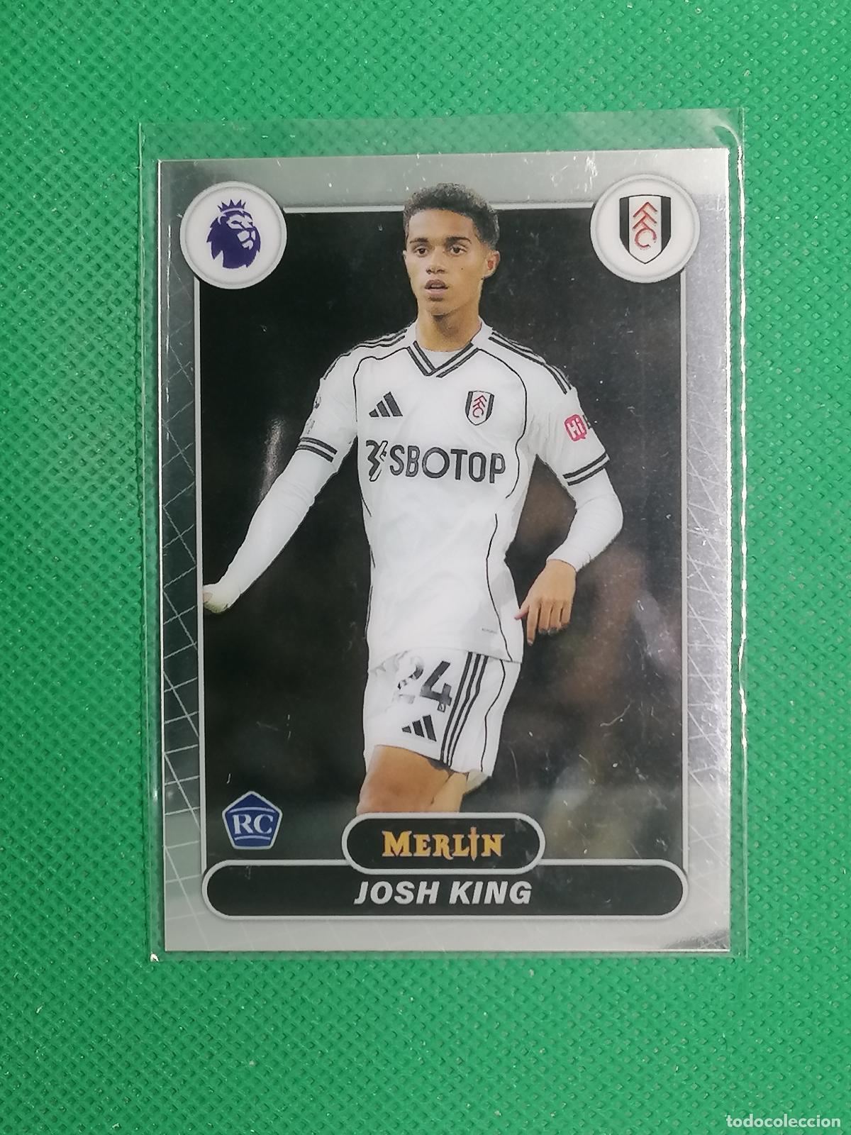 Figurine di Calcio: 91 JOSH KING FULHAM ROOKIE RAYWAVE ⚽ TOPPS MERLIN CHROME PREMIER 25 26 2025 2026 ⚽