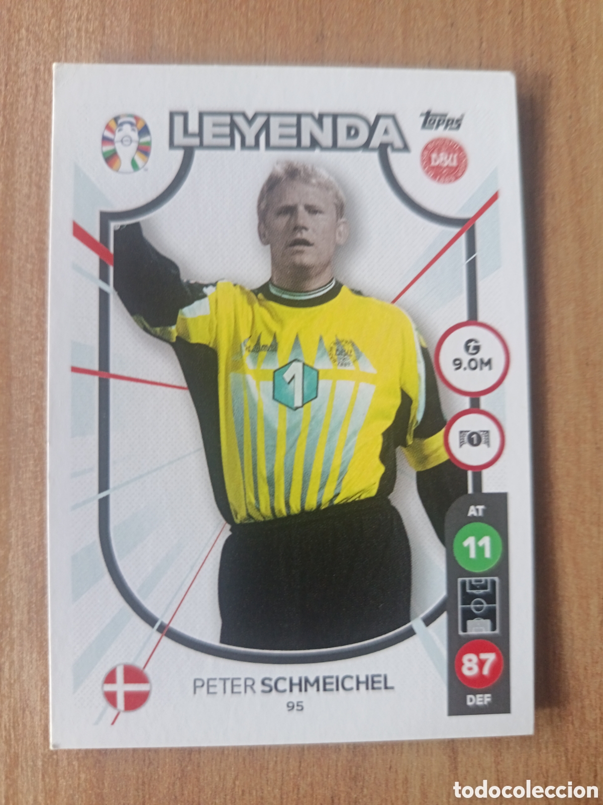Cromos de f&uacute;tbol: 95 Schmeichel leyenda TOPPS Match Attax LIDL UEFA EURO 2024