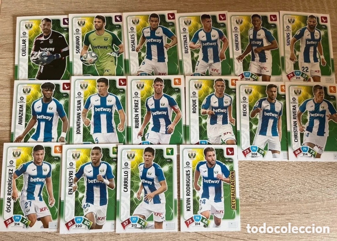 Cromos de f&uacute;tbol: LEGAN&Eacute;S LOTE ADRENALYN 2019 2020 19 20 PANINI