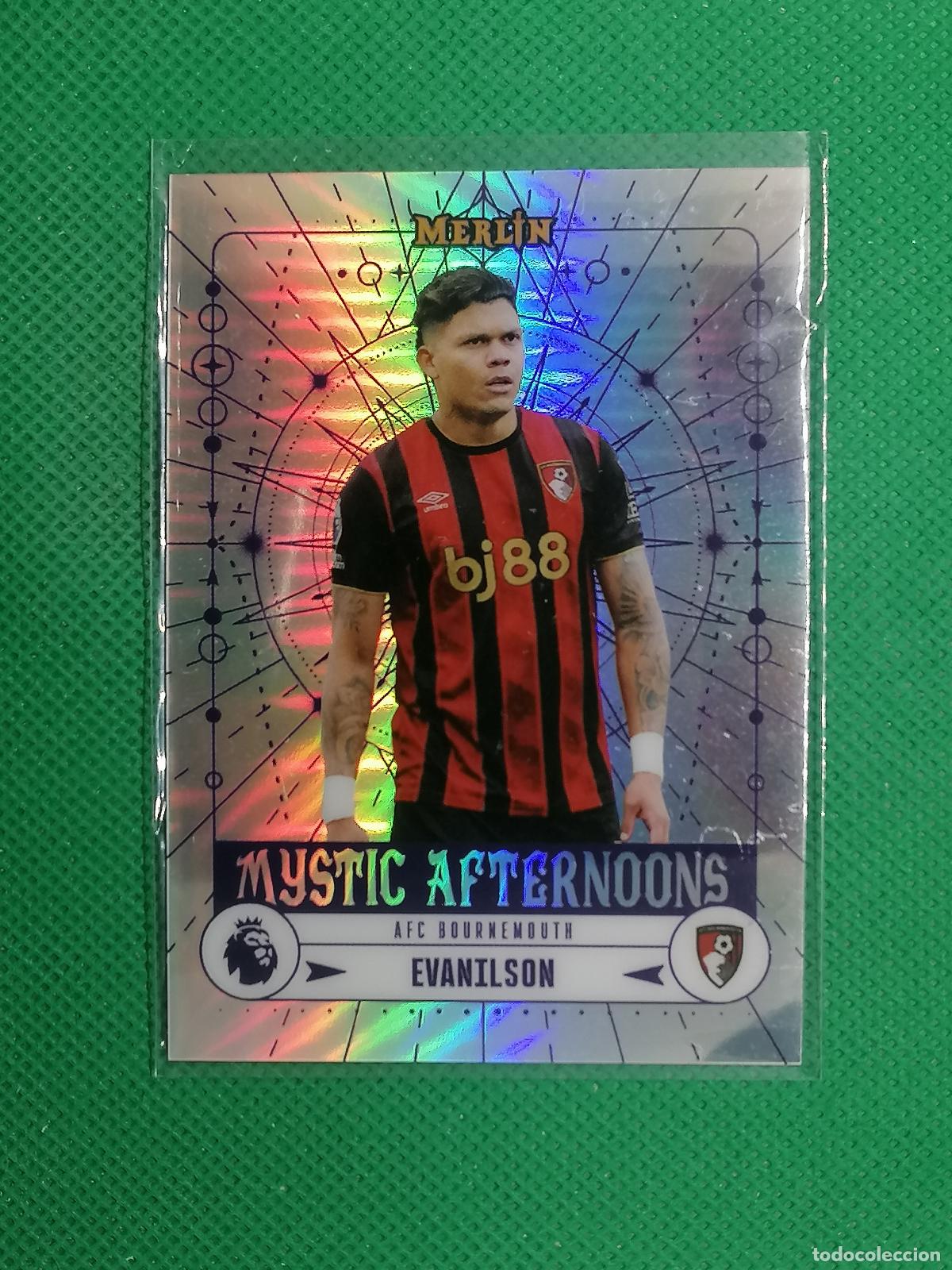 Cromos de f&uacute;tbol: MA-1 EVANILSON BOURNEMOUTH MYSTIC AFTERNOONS ⚽ TOPPS MERLIN CHROME PREMIER 25 26 2025 2026 ⚽