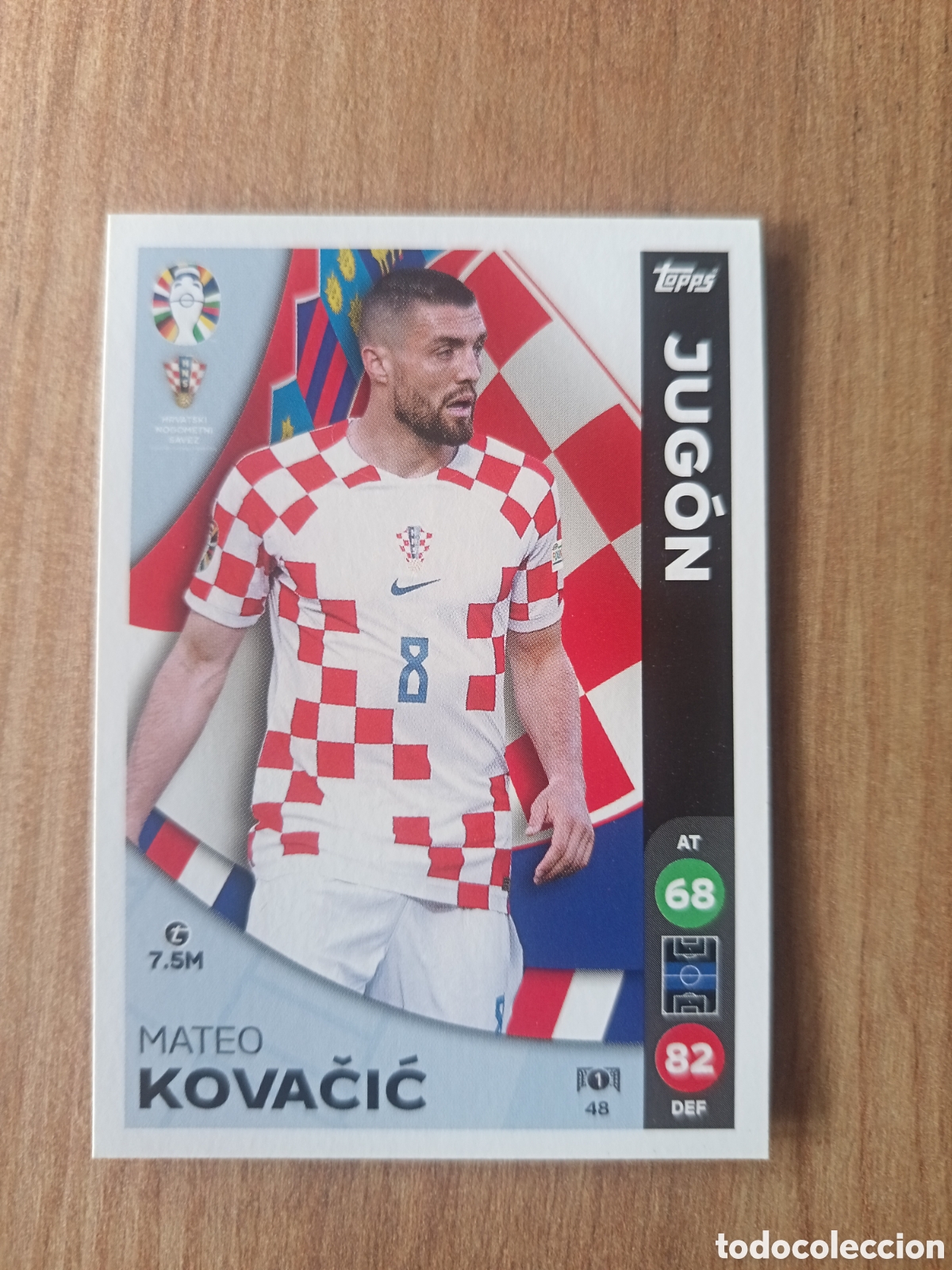 Cromos de f&uacute;tbol: 48 Kovacic TOPPS Match Attax LIDL UEFA EURO 2024