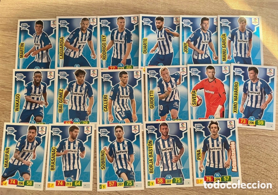 Cromos de f&uacute;tbol: ALAV&Eacute;S LOTE ADRENALYN 2018 2019 18 19 PANINI