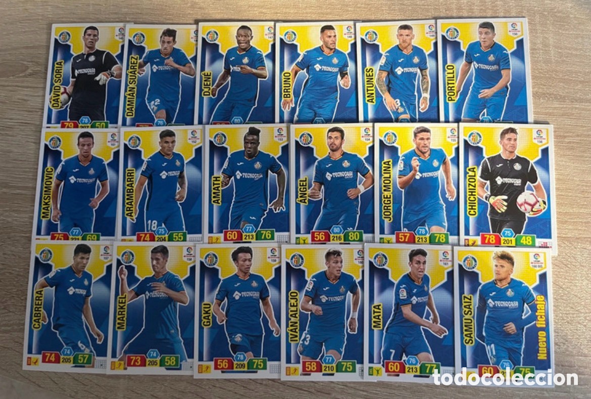 Cromos de f&uacute;tbol: GETAFE LOTE ADRENALYN 2018 2019 18 19 PANINI