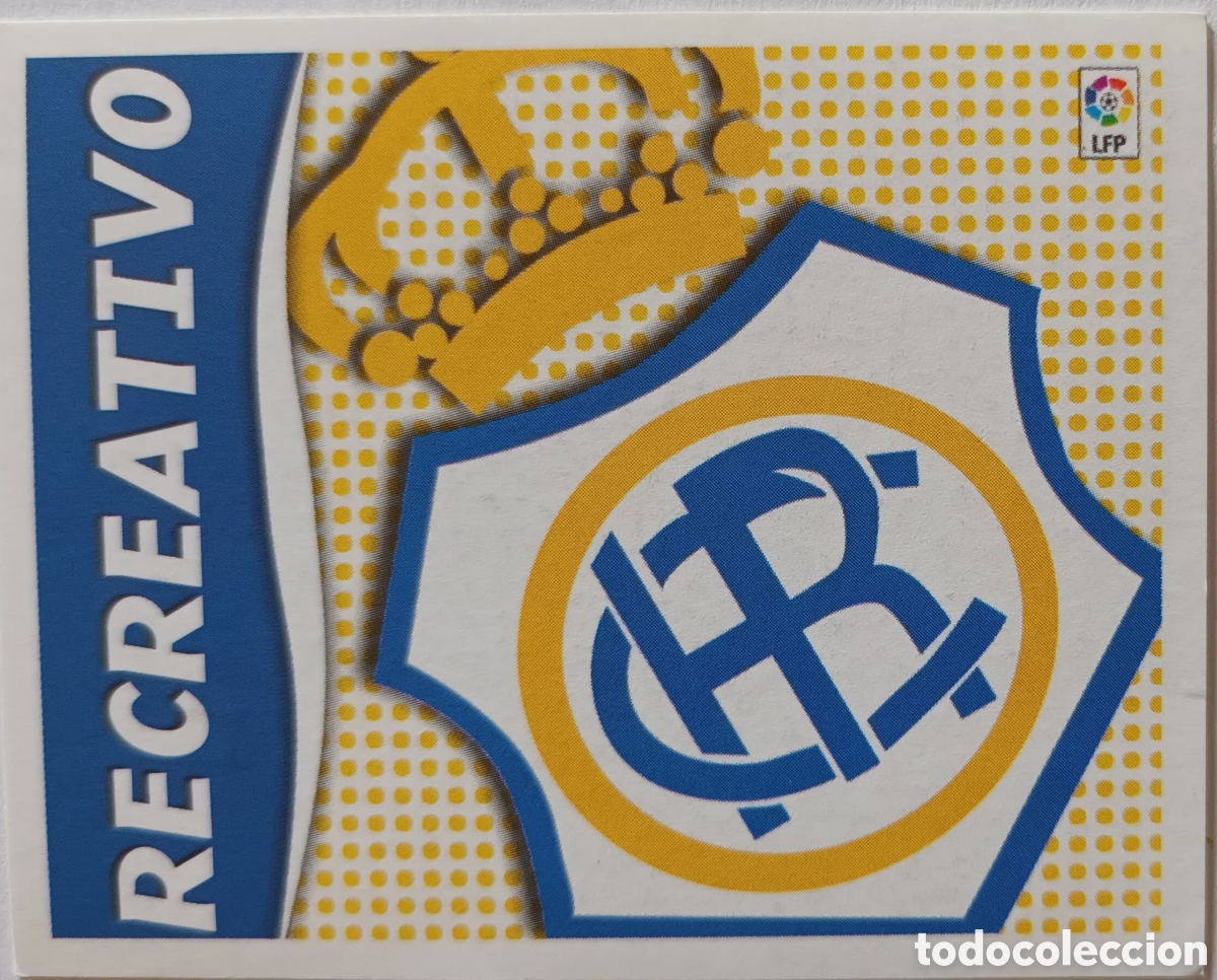 Cromos de f&uacute;tbol: CROMO ESCUDO. R. C RECRATIVO DE HUELVA